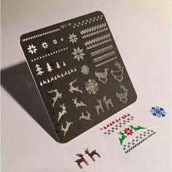 Christmas Sweater (CjSC-02), Clear Jelly Stamper, stampingplade